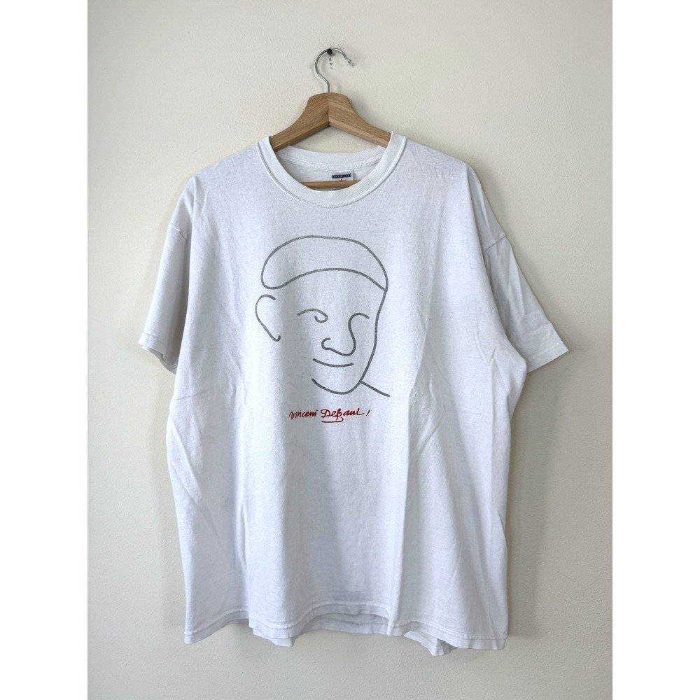 Vintage St. John's University Vincentian The Pope Art White Tee Shirt - XL